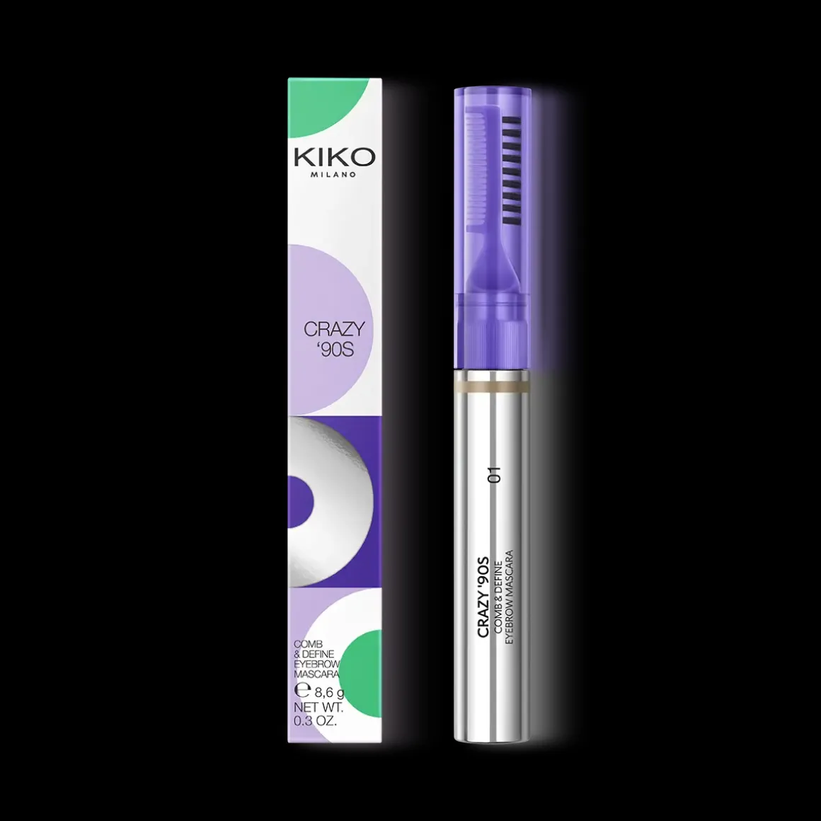 KIKO Milano crazy '90s comb & define eyebrow mascara^ Sourcils