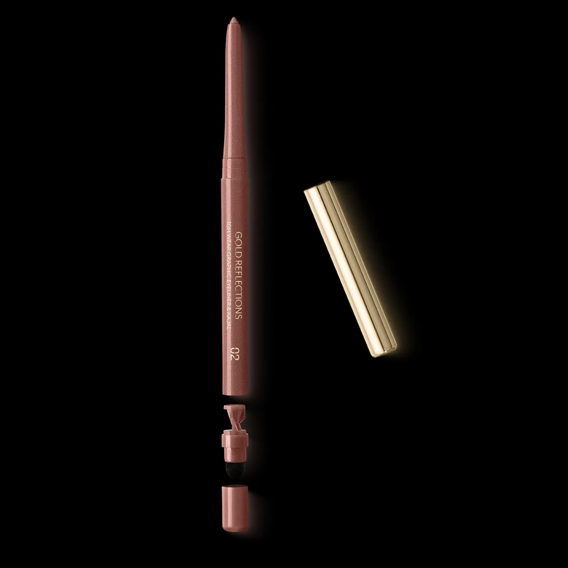 KIKO Milano gold reflections 10h wear graphic eyeliner & kajal^ Eyeliners