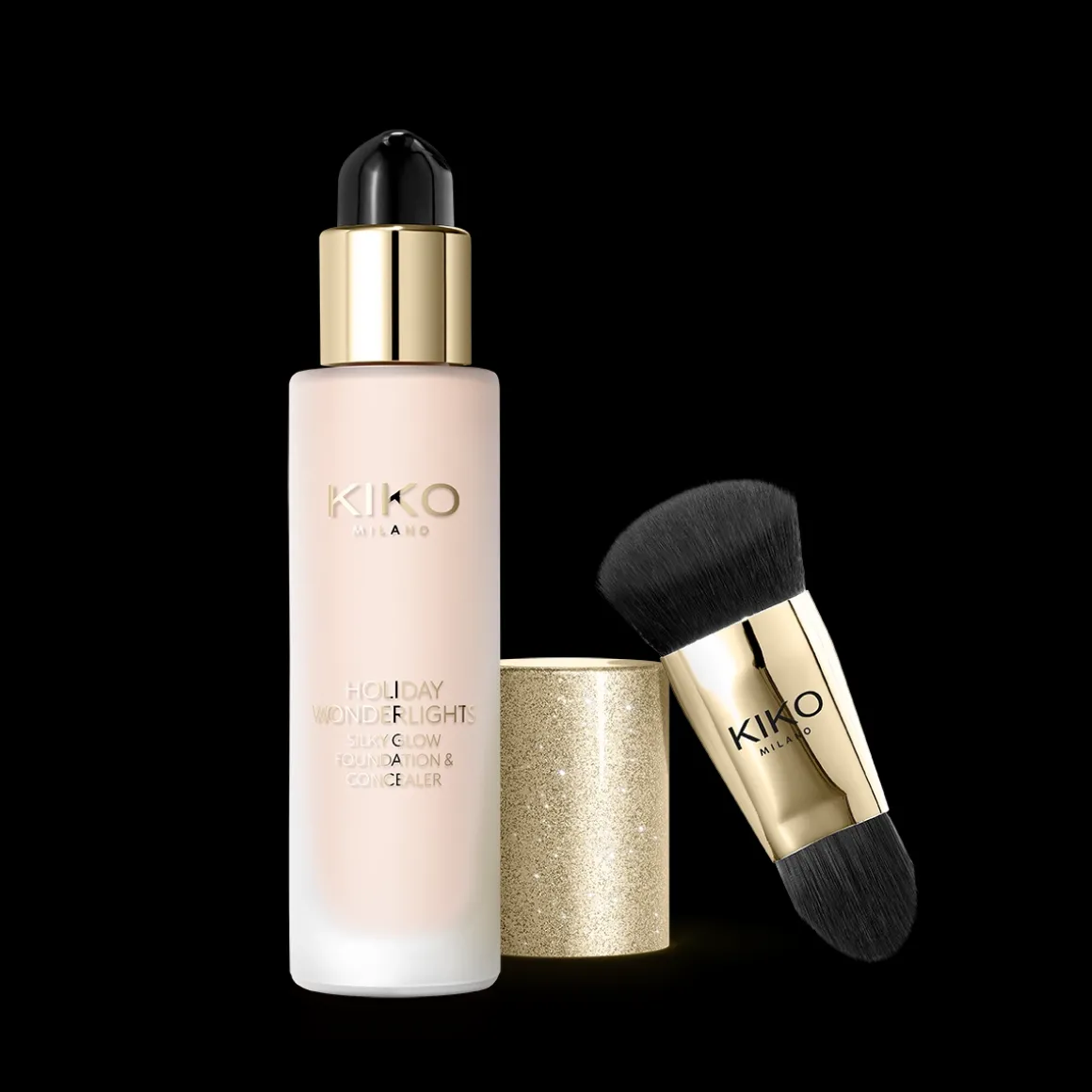 KIKO Milano holiday wonderlights silky glow foundation & concealer^ Fonds De Teint